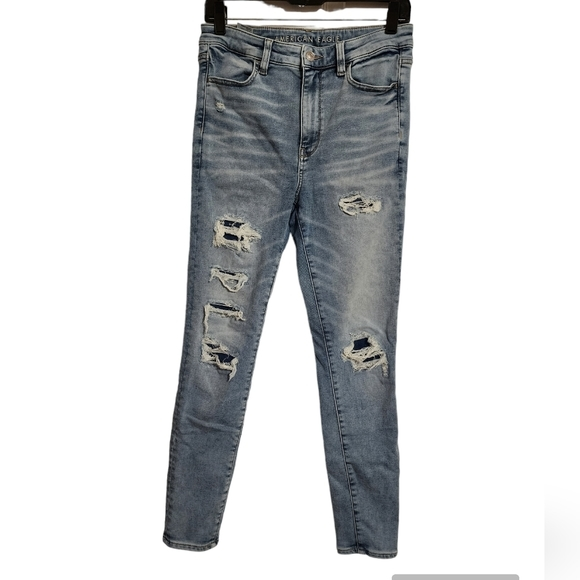 American eagle high rise distressed jegging‎ - Picture 1 of 4
